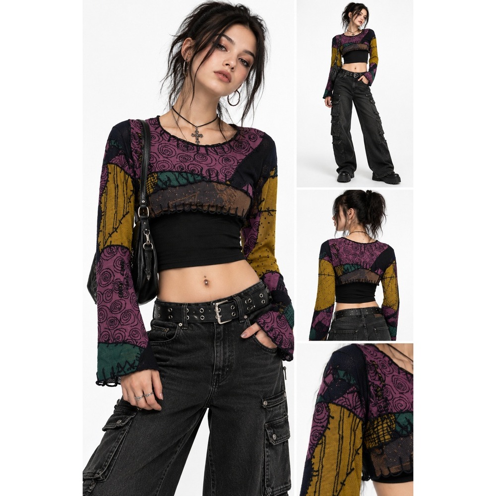 Disney Her Universe Nightmare Before Christmas Sally Bolero Crop Shrug SM